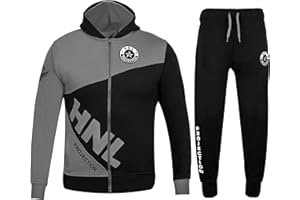 GUBA® Boys Tracksuit Bottoms, HNL Fleece Design Hoodie and Joggers for Girls, Sportswear, Sweatshirt Pants Boys' Tracksuits Trousers, Kids Tracksuit Full Set for Peripatetic, Jogging Bottoms 5-13 Year