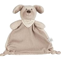 Sterntaler Kuscheltier Hund Lucky, Graubeige – Mit Rassel, Aus Weichem Plüsch & Waffelstrick, Für Babys Ab 0 Monaten