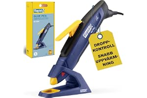 Rapid EG Pen Limpistol 7 mm – Precisionslimpistol i pennform för pyssel och DIY, snabb uppvärmning på 60 sekunder, kontrollerad limning för detaljerat och känsligt arbete (5001704)