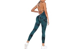 STARBILD Mono Anticelulítico para Mujer, Jumpsuits Deportivo Sexy Push Up, Traje de Yoga para Gimnasio