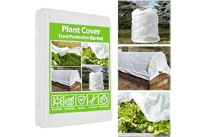 Cfythyab Garden Fleece Frost Protection 30gsm, 2m x 10m Horticultural Fleece, Non-Woven Plant Frost Protection Cover for Vegetables, Flowers, Raised Beds & Polytunnel