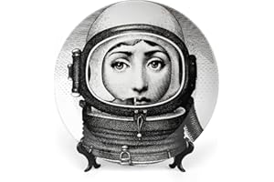 SKYRUG Lina Cavalieri - Piatto decorativo Fornase, da appendere alla parete, con staffa e speciale gancio a molla, stile 85,3 cm