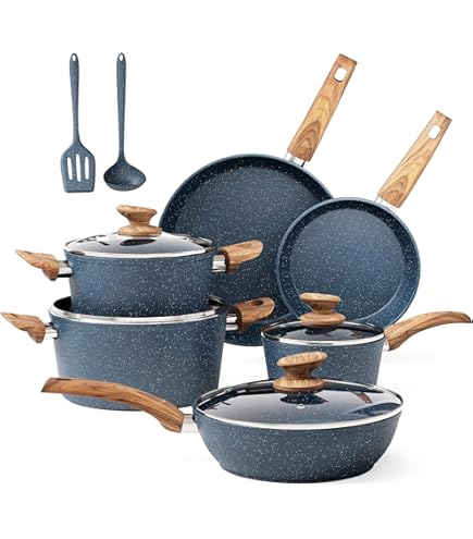 Cooking Circle Ardesia Lot De 2 Casseroles Et Poêles Anti-Adhérentes