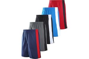 Liberty Imports Men's Athletic Mesh Shorts with Pockets