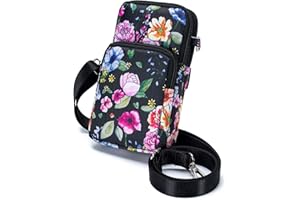 BAGZY Damska Nerka na Telefon z Odpinanym Paskiem, Nylonowa Mała Nerka 6,7 Cala Mini Torba na Ramię dla Kobiet