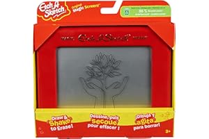 ETCH A SKETCH - ORIGINAL MAGIC SCREEN - PIZARRA MAGNETICA INFANTIL - con 86% de Plástico Reciclado - Juegos de Creatividad Comprometidos con el Medio Ambiente - 6066719 - Juguetes Niños 3 Años +
