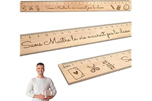 ERNESTINE - Règle maître personnalisé avec texte - cadeau fin d'année scolaire - idée cadeau professeur et maître d'école - cadeau maître école - cadeau instituteur et enseignant merci professeur