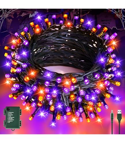 Toile D'araignée Géante Halloween Lumineuse - 125 LED Violettes, 6x5 M, étanche IP44 - 8 Modes Avec Télécommande