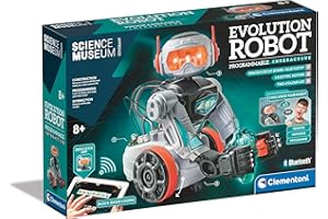 Clementoni- Science Museum Evolution Programmable Interactive Robot: STEM Learning Toy, English Version (8+Years)