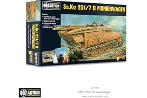 WARLORD Bolt Action Sd.Kfz 251/7 Ausf D Half-Track Pionierwagen 1:56 WWII Military Wargaming Plastic Model Kit 402012040