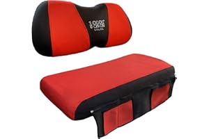 10L0L Nuova Versione Golf Cart Seat Cover con Tasca Mesh Bench Seat Cover Si Adatta La maggior parte dei Yamaha Club Car Precedent DS 2 posti