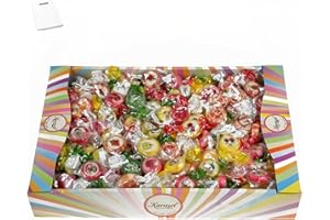 SHIPSY Fruchtbonbons 1kg, Hard Candy mit Fruchtgeschmack, handgefertigt in einzigartigen Designs, Bonbons Großpackung von einem kleinen Familienproduzenten