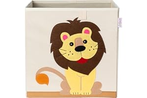 KNECKES Premium Storage Box Kallax Kids - 8 Motywów (33x33x33cm) | Rozmiar odpowiedni jako pudełka Kallax do pokoju dziecięcego | Składane pudełko na zabawki, stabilne dno, trwałe.