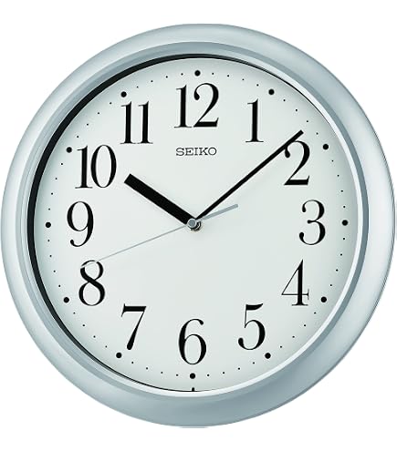 Seiko - Jappy - Orologio Da Parete, Orologio Da Tavolo O Da Parete Sveglia Alluminio Legno Plastica