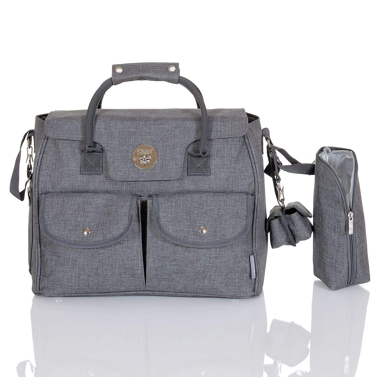 plain black changing bag