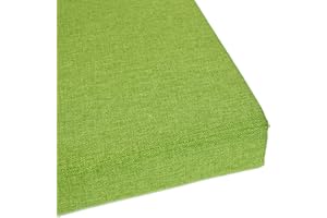 MMYING Sitzkissen für 2- und 3-Sitzer-Bank, mit 35D-Schaumstoff mit hoher Dichte, für Garten, Terrasse, Innen- und Außenbereich, Grün, 80 x 40 x 5 cm