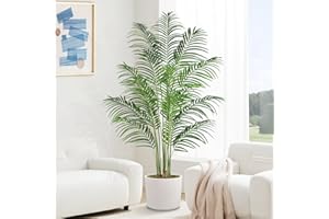 Keeplush Piante Finte da Interno 180cm Palma Piante Artificiali da Esterno Piante Finta Alta Soggiorno Decorazioni Camera da Letto Balcone (1 PACK)