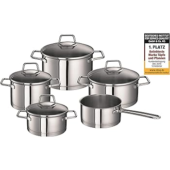 Schulte-Ufer Set 450 Topf-Set Mega-Set Profi-Line i, 5tlg