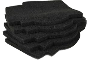 ‎VHBW vhbw 5 x filtr powietrza zamiennik do Lunos 2/FSI-R do wentylatora, wentylatora łazienkowego, wentylatora, urządzenia wentylacyjnego – czarny