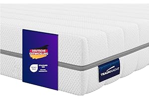 ‎TRAUMNACHT Traumnacht Orthopädische 7-Zonen Kaltschaummatratze, Härtegrad 3 (H3 - mittelfest), Öko-Tex zertifiziert, 140 x 200 cm, Höhe 16 cm, produziert nach deutschem Qualitätsstandard
