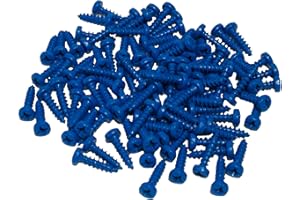 Cora 000116013 Kit 100 Viti Fissaggio Targa, Blu