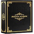 Lanpn Photo Album 6x4 Slip in, Traditional Classic Extra Large Capacity 1000 Pockets Photo Albums Holds Landscape and Portrait 10x15cm Picture Black