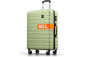 Travely Valise en Polycarbonate, Taille L, 67 cm, Volume intérieur 60 L, Valise à Coque Rigide très Robuste avec roulettes Souples et Serrure TSA, Valises, Valises à roulettes
