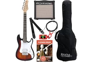 Rocktile Sphere Junior Guitare Eléctrique 3/4 Sunburst SET avec ampli, cable et sangle