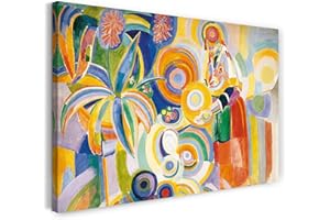 PRINTED PAINTINGS Impression sur toile (80x60cm): Robert Delaunay - Femme portugaise