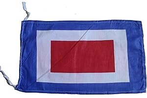 Brass Blessing Maritime Signal Flag - 100% Cotton – Nautical/Marine/Boat/Yacht/Beach Party - Marine Code: (W)
