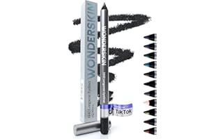 ‎WONDERSKIN Wonderskin 1440 Longwear Schwarzer Glitzer Eyer Liner-Stift– Wasserfester, anspitzbarer wischfester Kajalstift in Schwarz (Black Truffle)