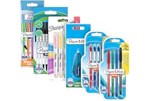 Paper Mate & Sharpie Set di penne | materiale stazionario | penne a sferaevidenziatorimatite meccaniche e nastro di correzione | perfetto per scuola e ufficio | Set da 26 pezzi