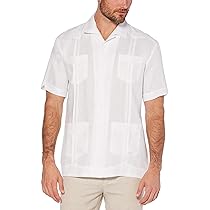 Cubavera Camisa Guayabera Guayabera de Manga Larga de Lino Camisa para para Hombre