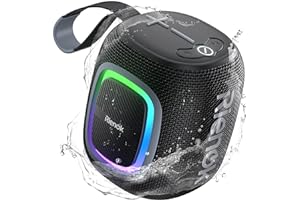 RIENOK S2 Altavoz Bluetooth Portátil Bluetooth 5.3 Potente Pequeño Impermeable con Radio FM Emparejamiento Estéreo Apoya Tarj