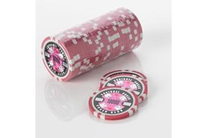 Squirrel Poker 15G Poker Chips - Design Poker Club 15G Poker Chips Colour = Pink, Value = $10000
