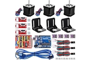 Longruner Professional 3D Printer CNC Kit for Arduino GRBL CNC Shield + RAMPS 1.4 Mechanical Switch Endstop + DRV8825 A4988 GRBL Stepper Motor Driver + Nema 17 Stepper Motor (LKB02)