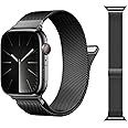ORRLBB Patented Strap Compatible with Apple Watch Straps Series 10 9 8 7 6 5 4 3 SE2 SE Ultra2 Ultra 49mm 46mm 45mm 44mm 42mm 41mm 40mm 38mm for Women Men, Magnetic Milanese Loop for iWatch Bands