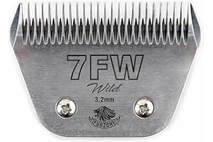 FURZONE 7FW 1/8" - 7F Wide Blade for Dog Grooming, Made of Extra Durable Japanese Steel, Compatible with Most Andis, Oster, Wahl A5 Clippers
