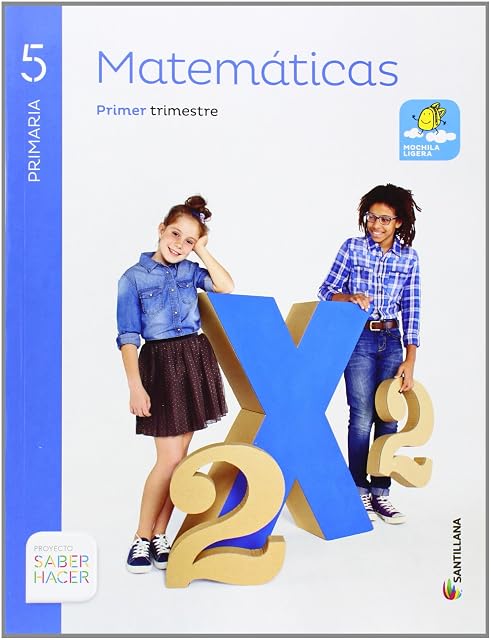 Portada de MATEMATICAS 5 PRIMARIA SABER HACER
