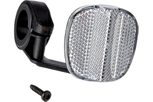 Raleigh - GDL204 - Clear Plastic Handlebar Mounted Front Reflector for Bicycles