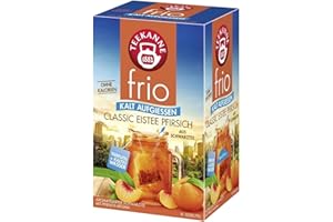 ‎TEEKANNE Teekanne frio Classic Eistee Pfirsich, 10er Pack (10 x 18 Teebeutel), 10 x 45 g
