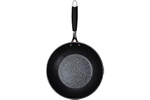 Bergner Q1872 Wok en Aluminium forgé, Marron, 29 cm