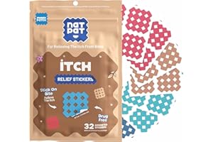 NATPAT Magic Patch Itch Relief Stickers - Insect Bite Stickers for Mosquitos, Ticks, Midges, Sandflies, and Bed Bug Bites - 30 Count - BUZZPATCH - The Original Natural Patch for Itch Relief