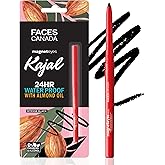 FACESCANADA Magneteyes Kajal Stick - Black, 0.35 Gm | 24 Hr Long Stay | One Stroke Smooth Glide | Waterproof, Smudgeproof & F