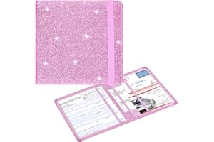 wisdompro Porta documenti di immatricolazione e assicurazione per auto, in pelle sintetica di alta qualità, organizer per documenti, patente di guida, chiavi di contatto