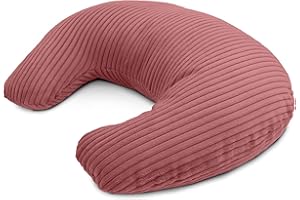 ‎AMILIAN Amilian Nursing Pillow - Nursing Moon / Nursing Squirrel - Pregnancy Pillow and Positioning Pillow for Mum and Baby - with Filling and Removable Cover Washable - Heart Shimmer