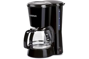 G3 Ferrari G10063 Grancafè Macchina per Caffè Americano e Orzo, 650 W, Capacità 1 Lt, 6 tazze, Autospegnimento, Sistema anti-sgocciolamento, Nero