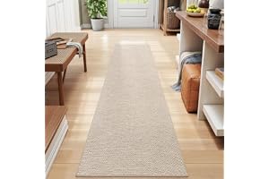 DEXI Löparmatta 43 x 200 cm, Extra Lång Halkfri Smutsfångarmatta, Köksmattor med Gummibaksida, Tunn och Tvättbar Golvmatta Löpare för Hall Entré Tvätt Dessutom