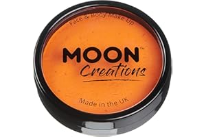 Moon Creations profesjonalna, aktywowana wodą farba do twarzy – świecąca pomarańcza