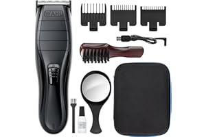 Wahl Cordless Close Cut Hair Clipper Kit – Ultra-Close 0.2mm Precision Blades | USB Rechargeable | 120-Min Runtime | Professional Grooming Set for Men